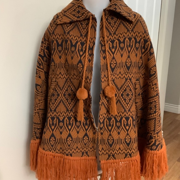 Vintage Cape made in Guatemala excellent condition S/M 34-36 bust - Picture 5 of 11